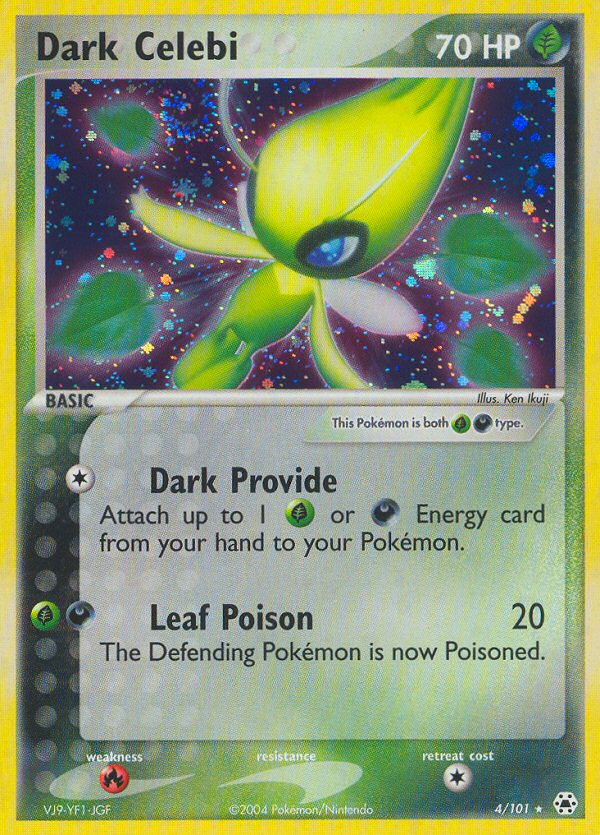 Dark Celebi (4/101) [EX: Hidden Legends] | Dumpster Cat Games