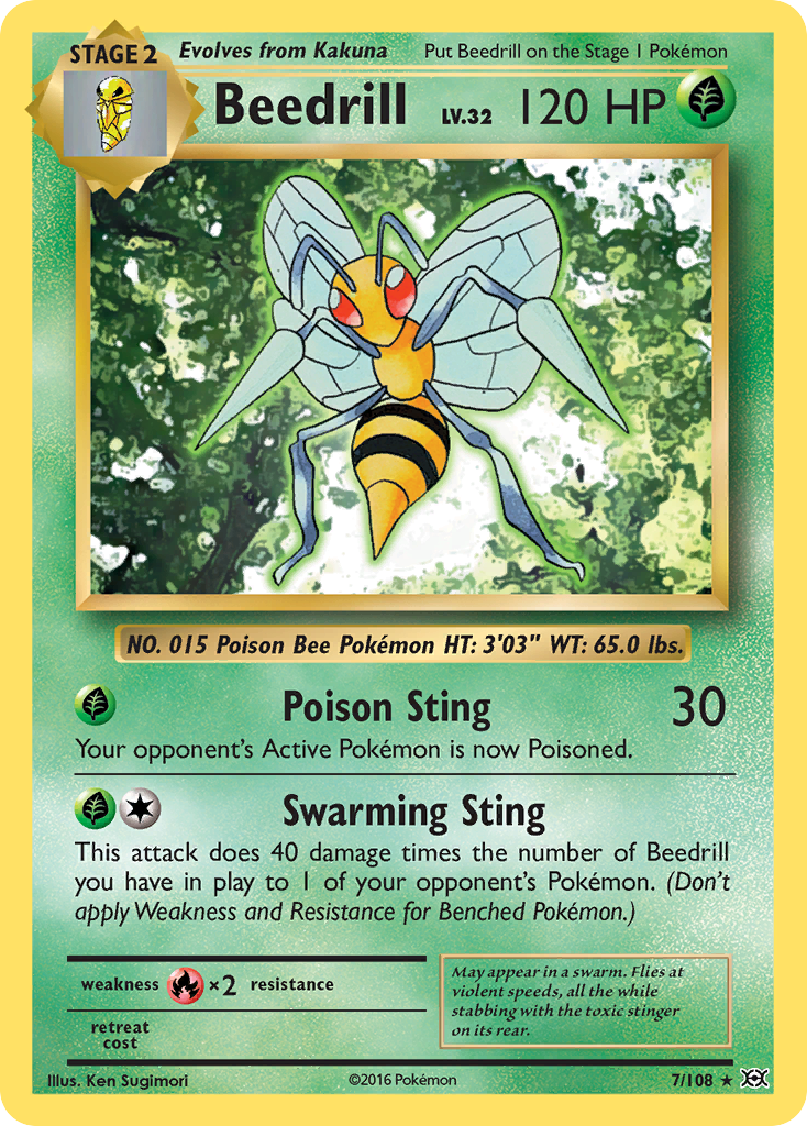 Beedrill (7/108) [XY: Evolutions] | Dumpster Cat Games