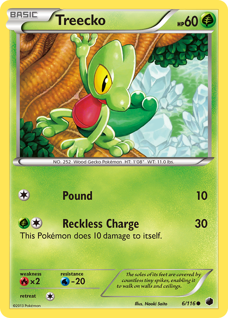 Treecko (6/116) [Black & White: Plasma Freeze] | Dumpster Cat Games