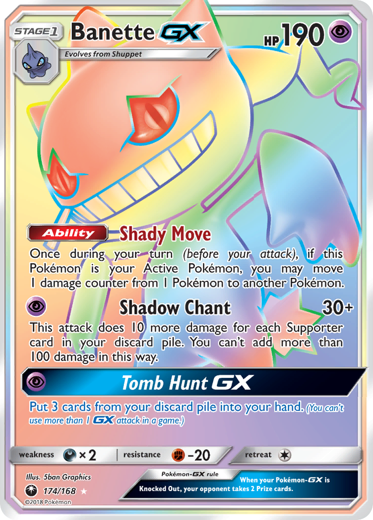 Banette GX (174/168) [Sun & Moon: Celestial Storm] | Dumpster Cat Games