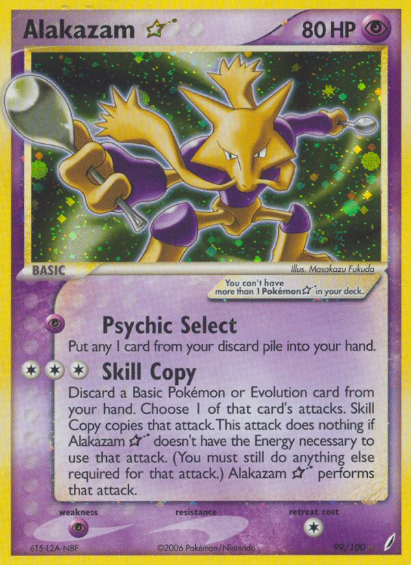 Alakazam Star (99/100) [EX: Crystal Guardians] | Dumpster Cat Games