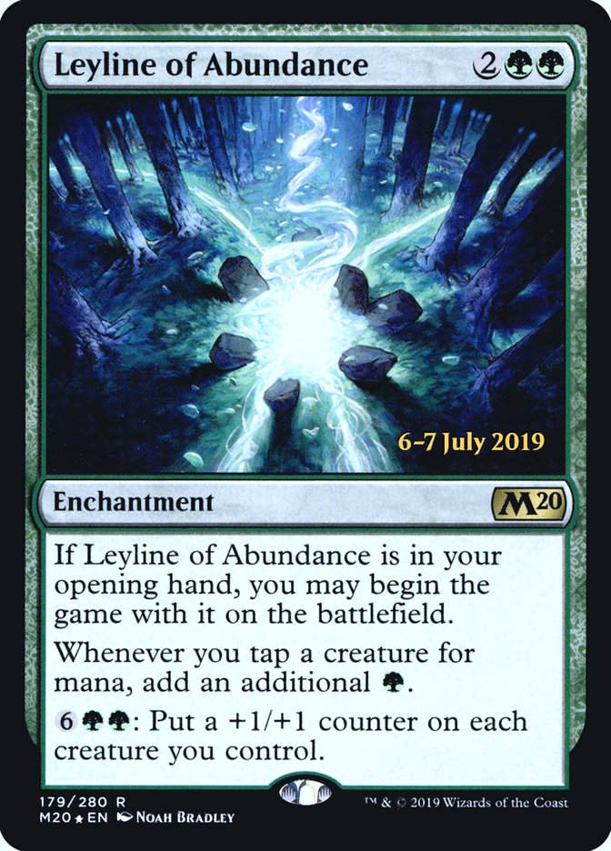 Leyline of Abundance  [Core Set 2020 Prerelease Promos] | Dumpster Cat Games