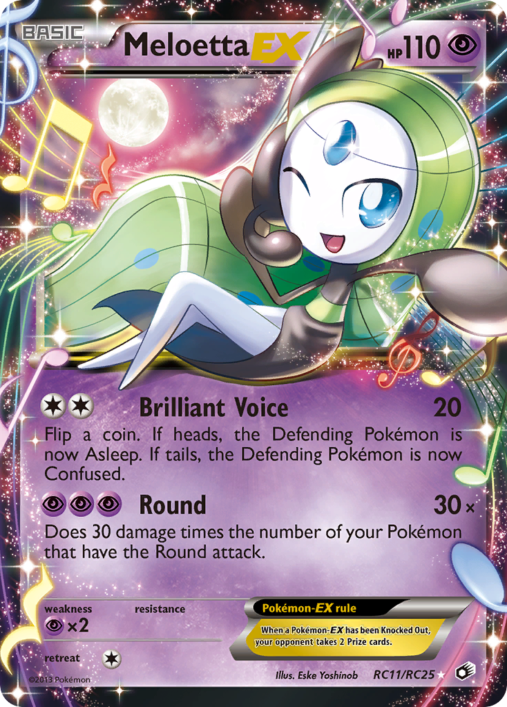 Meloetta EX (RC11/RC25) [Black & White: Legendary Treasures] | Dumpster Cat Games