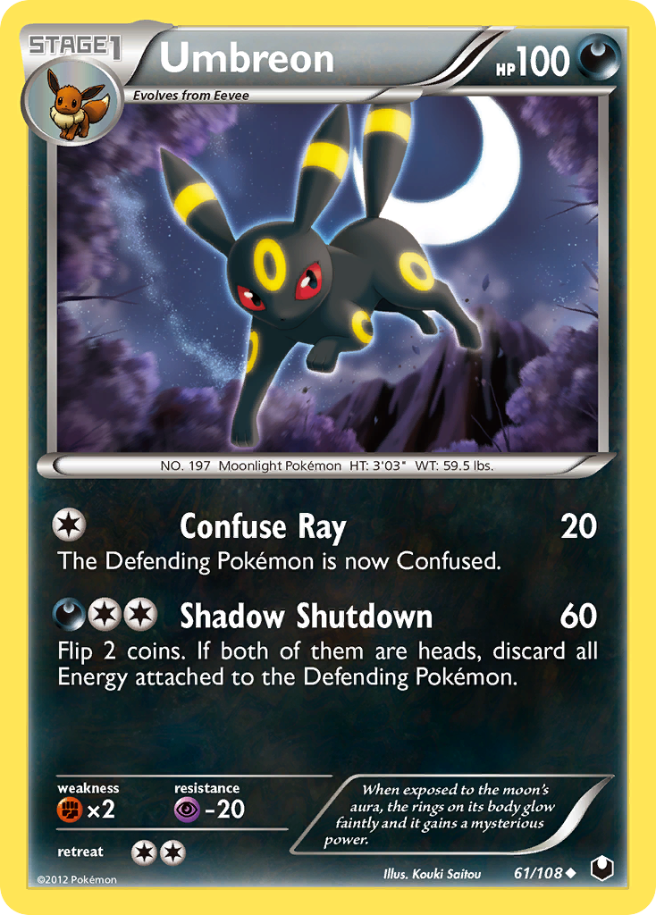 Umbreon (61/108) [Black & White: Dark Explorers] | Dumpster Cat Games