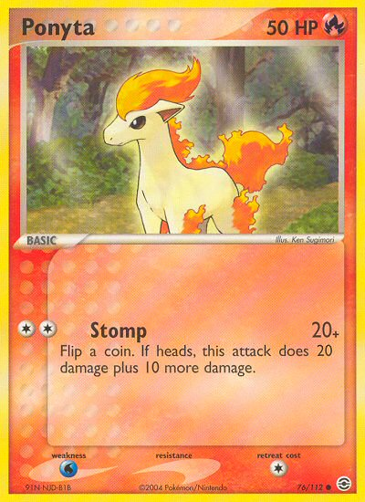 Ponyta (76/112) [EX: FireRed & LeafGreen] | Dumpster Cat Games