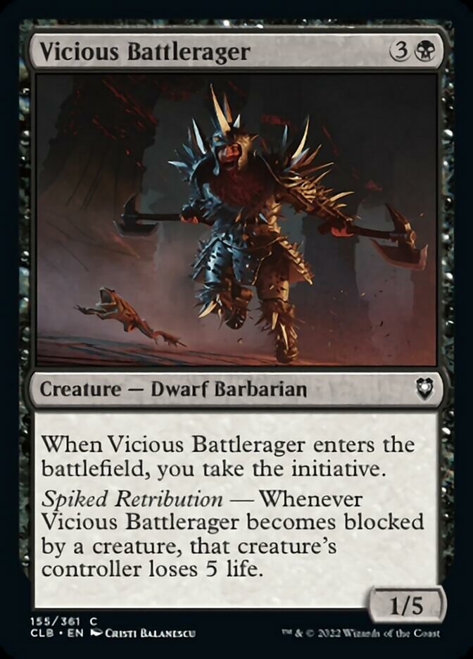 Vicious Battlerager [Commander Legends: Battle for Baldur's Gate] | Dumpster Cat Games