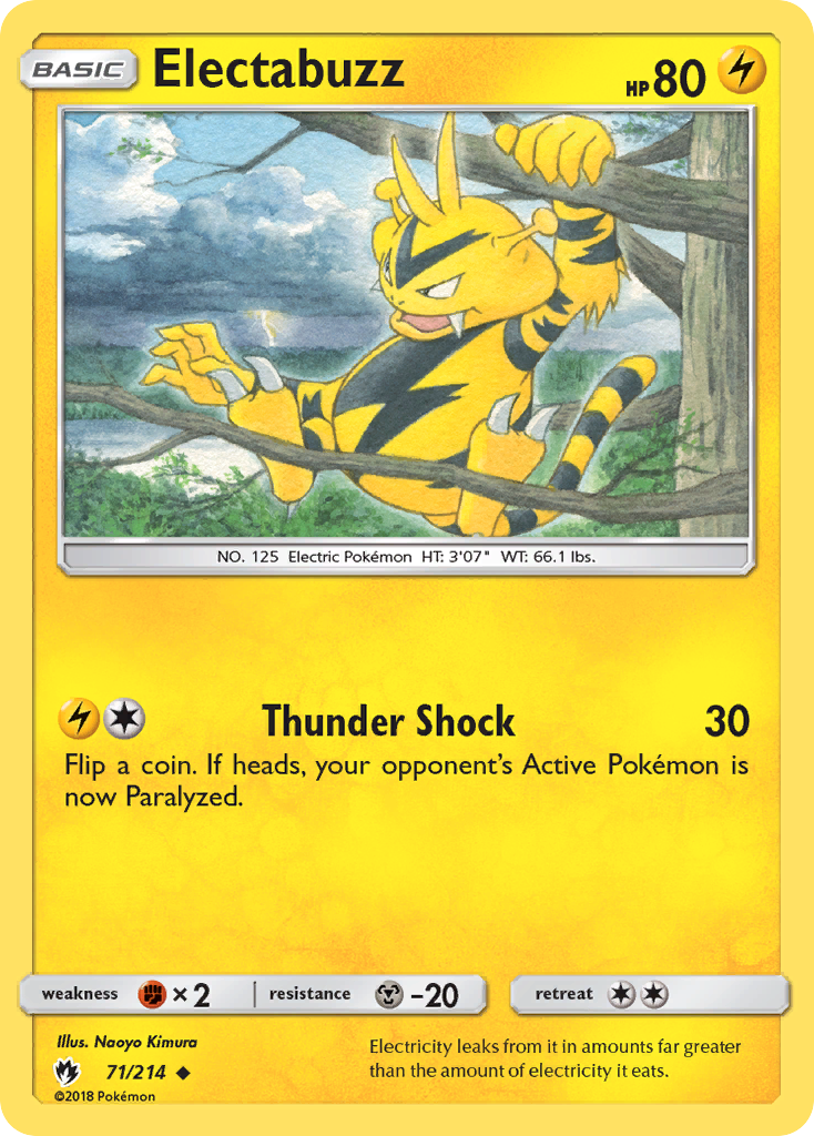 Electabuzz (71/214) [Sun & Moon: Lost Thunder] | Dumpster Cat Games