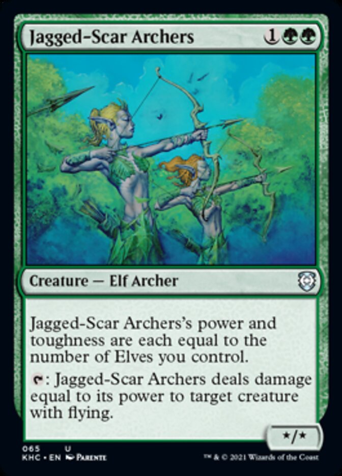 Jagged-Scar Archers [Kaldheim Commander] | Dumpster Cat Games