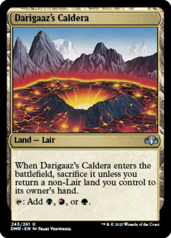 Darigaaz's Caldera [Dominaria Remastered] | Dumpster Cat Games