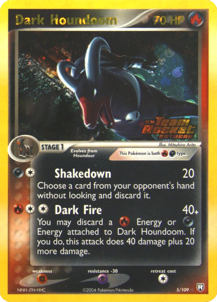 Dark Houndoom (5/109) (Stamped) [EX: Team Rocket Returns] | Dumpster Cat Games