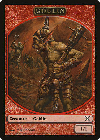 Goblin Token [Tenth Edition Tokens] | Dumpster Cat Games