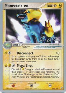 Manectric ex (101/107) (Mewtrick - Jason Klaczynski) [World Championships 2006] | Dumpster Cat Games