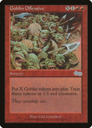 Goblin Offensive [Urza's Saga] | Dumpster Cat Games