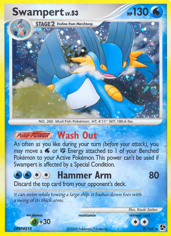 Swampert (9/106) [Diamond & Pearl: Great Encounters] | Dumpster Cat Games