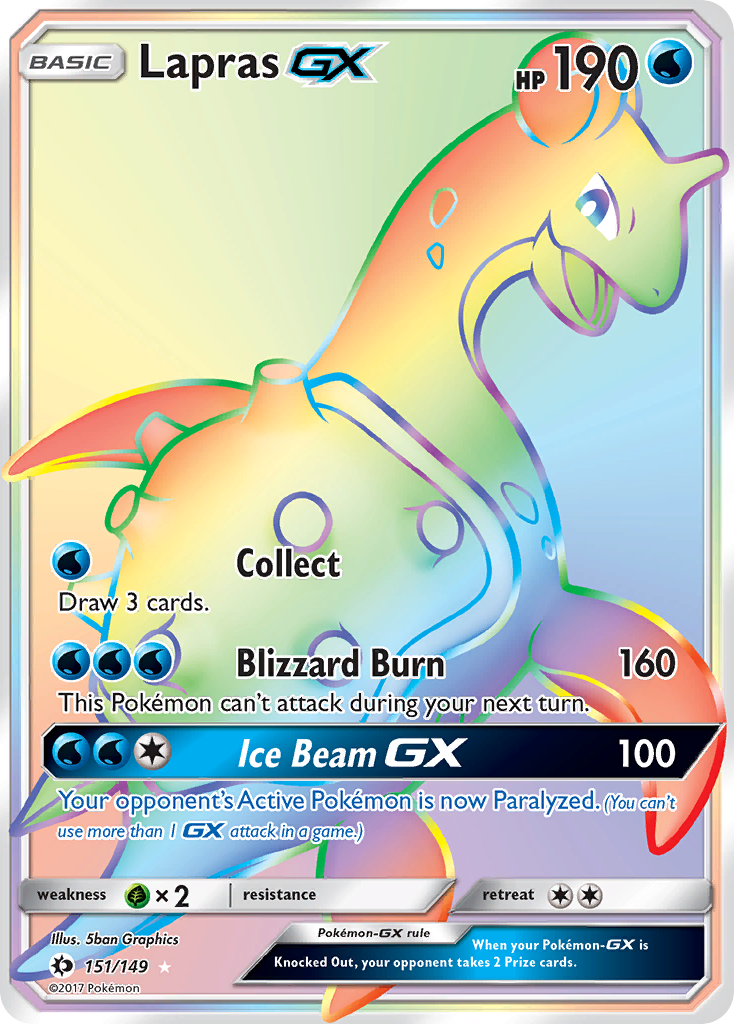 Lapras GX (151/149) [Sun & Moon: Base Set] | Dumpster Cat Games