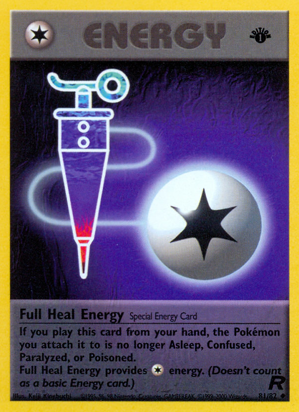 Full Heal Energy (81/82) [Team Rocket 1st Edition] | Dumpster Cat Games