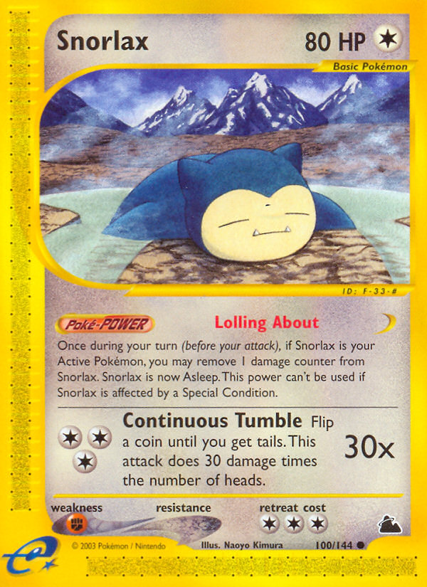 Snorlax (100/144) [Skyridge] | Dumpster Cat Games