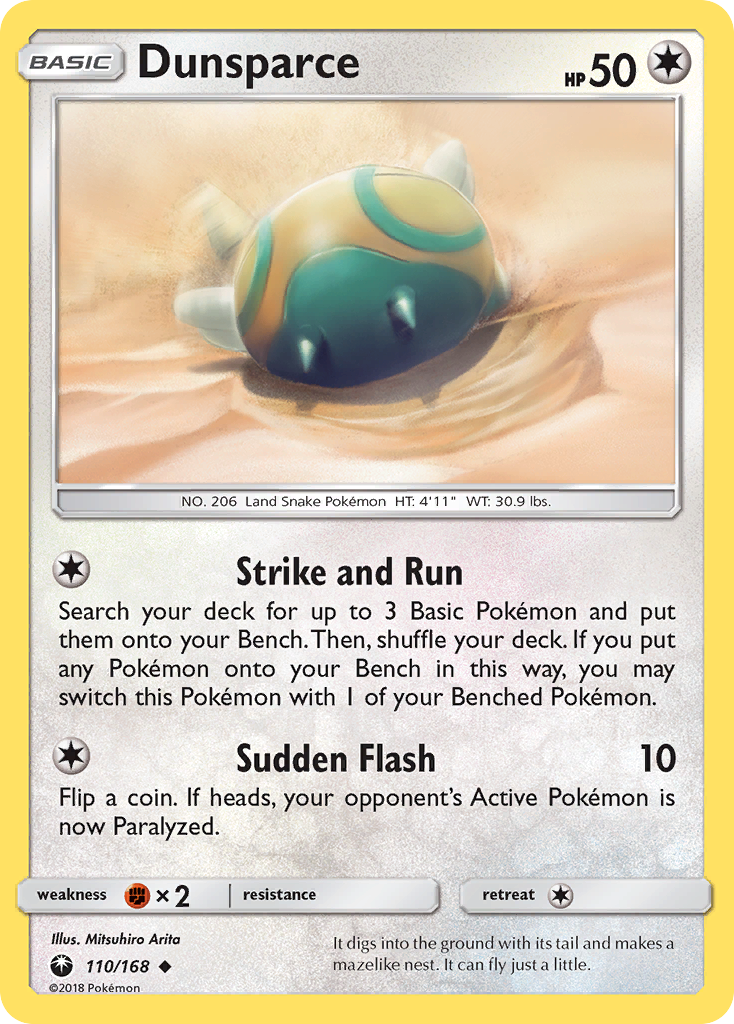 Dunsparce (110/168) [Sun & Moon: Celestial Storm] | Dumpster Cat Games