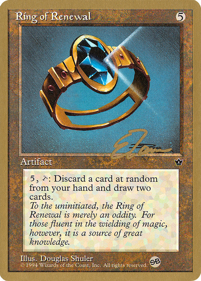 Ring of Renewal (Eric Tam) (SB) [Pro Tour Collector Set] | Dumpster Cat Games