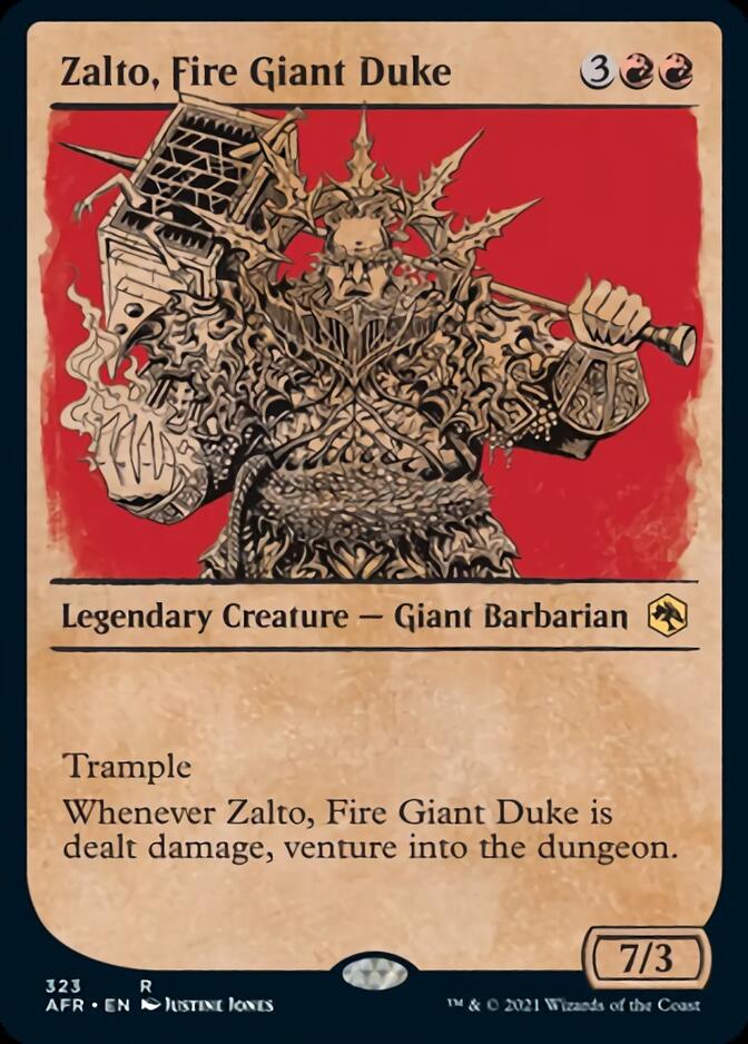 Zalto, Fire Giant Duke (Showcase) [Dungeons & Dragons: Adventures in the Forgotten Realms] | Dumpster Cat Games