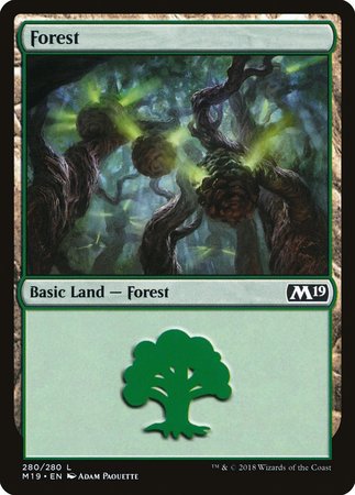 Forest (280) [Core Set 2019] | Dumpster Cat Games