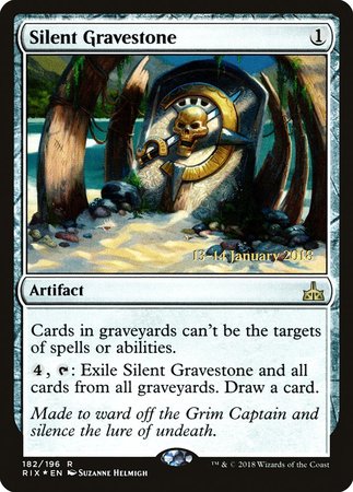 Silent Gravestone [Rivals of Ixalan Promos] | Dumpster Cat Games