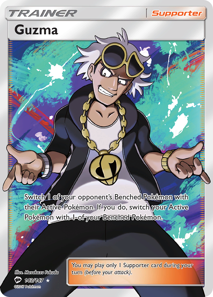 Guzma (143/147) [Sun & Moon: Burning Shadows] | Dumpster Cat Games