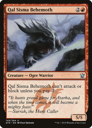 Qal Sisma Behemoth [Dragons of Tarkir] | Dumpster Cat Games