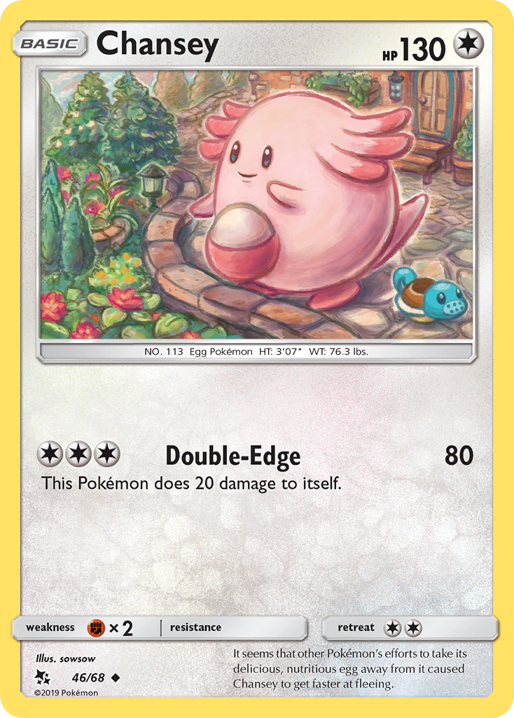 Chansey (46/68) [Sun & Moon: Hidden Fates] | Dumpster Cat Games