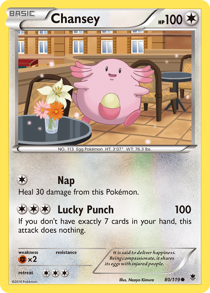 Chansey (80/119) [XY: Phantom Forces] | Dumpster Cat Games