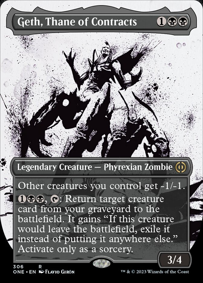 Geth, Thane of Contracts (Borderless Ichor) [Phyrexia: All Will Be One] | Dumpster Cat Games