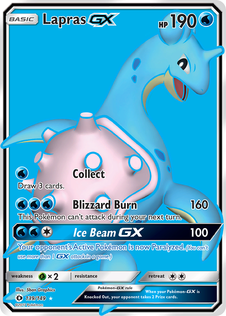 Lapras GX (139/149) [Sun & Moon: Base Set] | Dumpster Cat Games