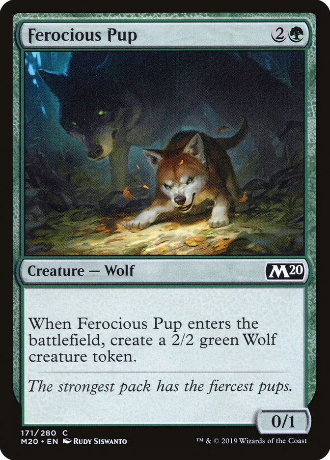 Ferocious Pup [Core Set 2020] | Dumpster Cat Games