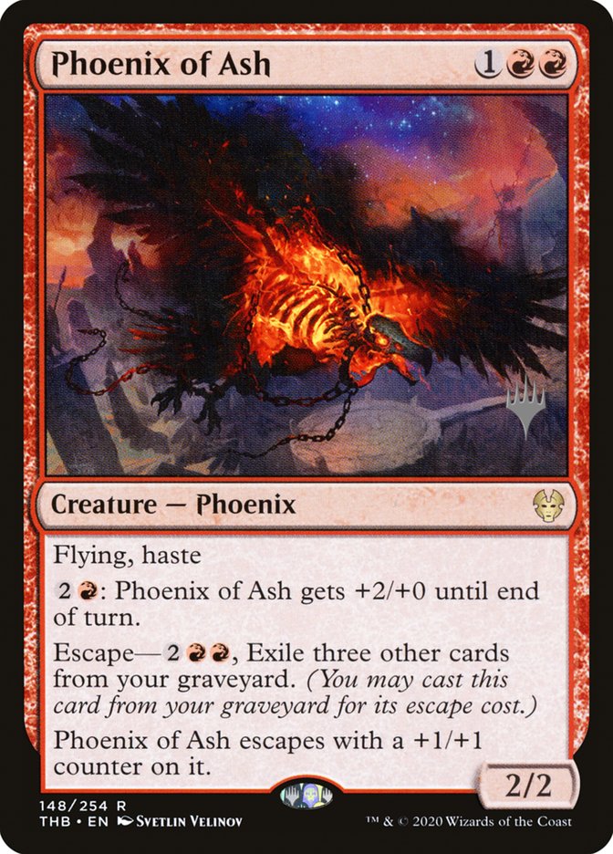 Phoenix of Ash (Promo Pack) [Theros Beyond Death Promos] | Dumpster Cat Games