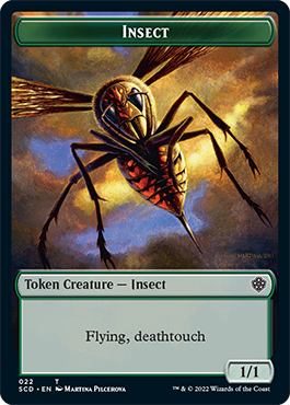 Insect // Soldier Double-Sided Token [Starter Commander Decks] | Dumpster Cat Games