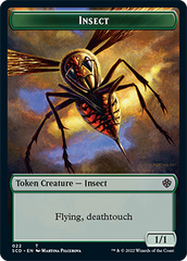 Insect // Soldier Double-Sided Token [Starter Commander Decks] | Dumpster Cat Games