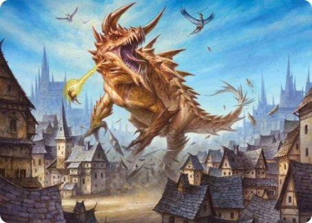 Tarrasque Art Card [Dungeons & Dragons: Adventures in the Forgotten Realms Art Series] | Dumpster Cat Games