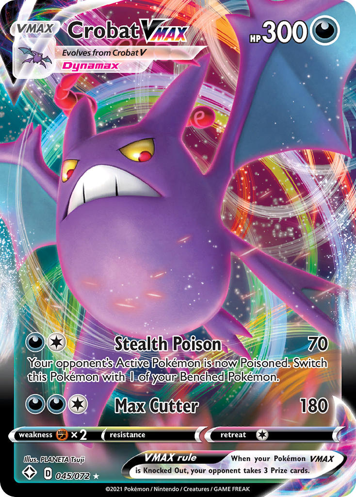 Crobat VMAX (045/072) [Sword & Shield: Shining Fates] | Dumpster Cat Games