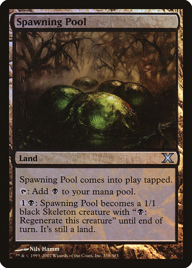 Spawning Pool (Premium Foil) [Tenth Edition] | Dumpster Cat Games