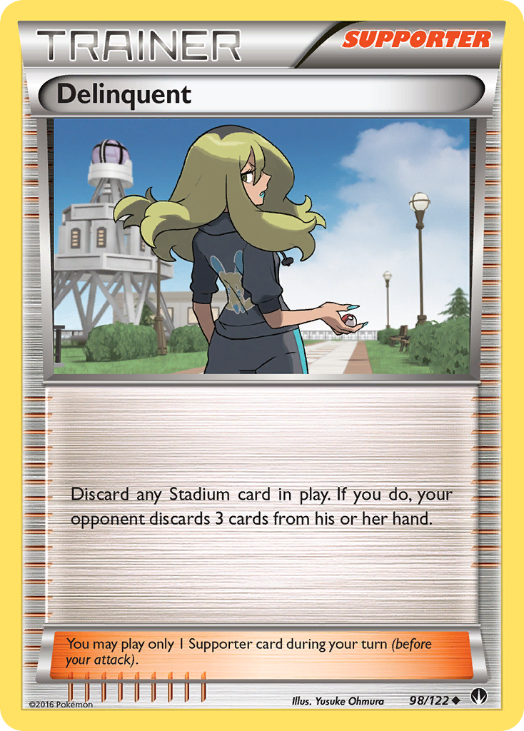 Delinquent (98/122) [XY: BREAKpoint] | Dumpster Cat Games