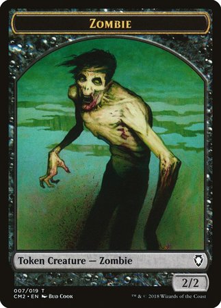 Zombie Token [Commander Anthology Volume II Tokens] | Dumpster Cat Games