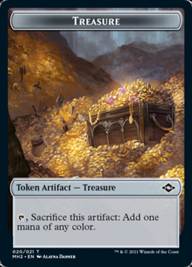 Treasure Token (#20) [Modern Horizons 2 Tokens] | Dumpster Cat Games