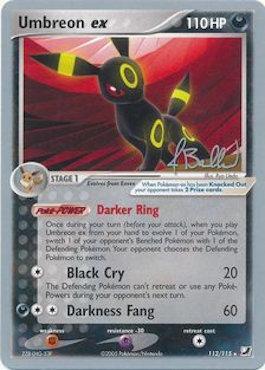 Umbreon ex (112/115) (Eeveelutions - Jimmy Ballard) [World Championships 2006] | Dumpster Cat Games