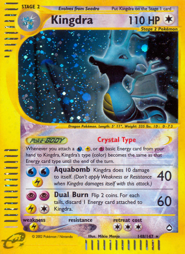 Kingdra (148/147) [Aquapolis] | Dumpster Cat Games