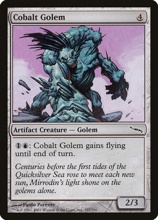 Cobalt Golem [Mirrodin] | Dumpster Cat Games