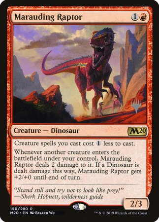 Marauding Raptor [Core Set 2020 Promos] | Dumpster Cat Games