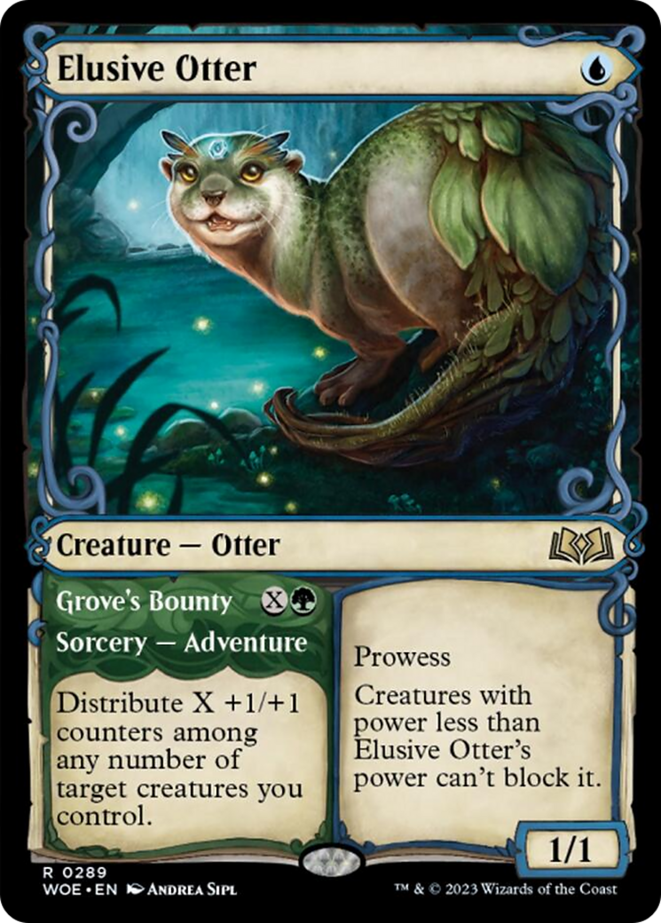 Elusive Otter // Grove's Bounty (Showcase) [Wilds of Eldraine] | Dumpster Cat Games