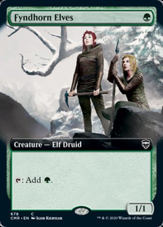 Fyndhorn Elves (Extended Art) [Commander Legends] | Dumpster Cat Games