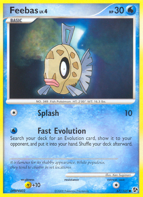 Feebas (67/106) [Diamond & Pearl: Great Encounters] | Dumpster Cat Games