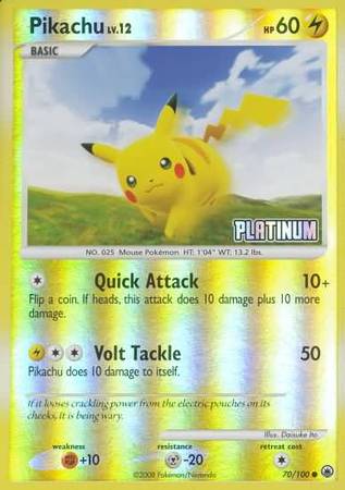 Pikachu (70/100) [Burger King Promos: 2009 Collection] | Dumpster Cat Games